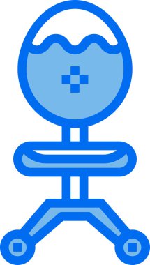 Sandalyenin vektör simgesi. biçim, beyaz arkaplanda düz bir semboldür