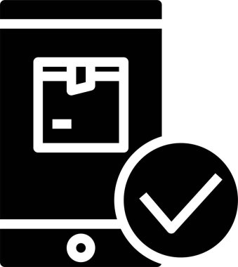 Akıllı telefon simgesinin vektör illüstrasyonu