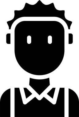 erkek avatar kişi tasarımı, vektör illüstrasyonu  