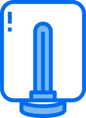 Lamba simgesi vektör illüstrasyonu, ampul simgesi