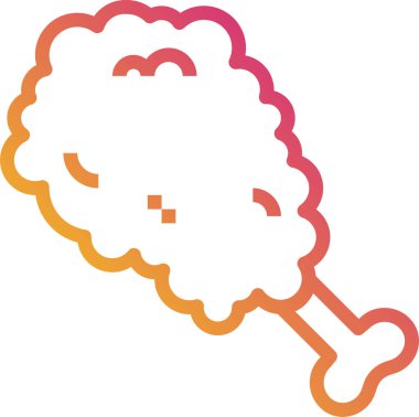 tavuk simgesi, vektör illüstrasyonu