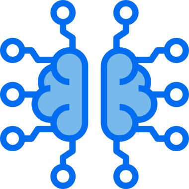 Modern tasarım minimalist vektör simgesi, yapay zeka