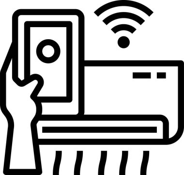 Akıllı telefon simgesinin vektör illüstrasyonu