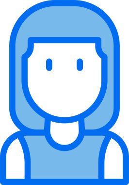 kadın avatar kişi tasarımı, vektör illüstrasyonu  