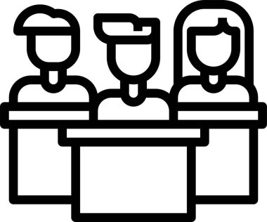 öğrenciler minimalist vektör simgesi