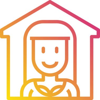 kadın avatar kişi tasarımı, vektör illüstrasyonu  