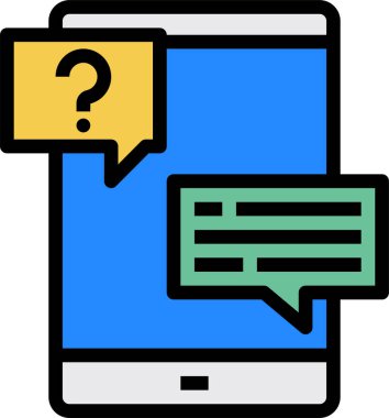 Müşteri hizmeti simgesi, vektör illüstrasyonu