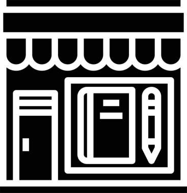 Dükkanın minimalist vektör simgesi, alışveriş kavramı 