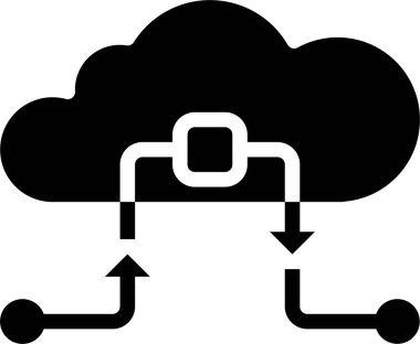 veri teknolojisi yönetim kavramı, vektör illüstrasyonu