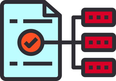 Basit modern fikir simgesi, vektör illüstrasyonu