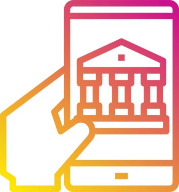 Finansal simge, iş simgesi, vektör illüstrasyonu 