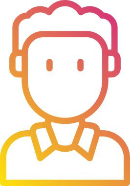 erkek avatar kişi tasarımı, vektör illüstrasyonu  