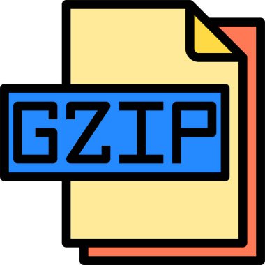 Vektör illüstrasyon zip dosyası biçimi 