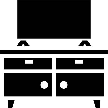 Masa simgesi, vektör illüstrasyonu