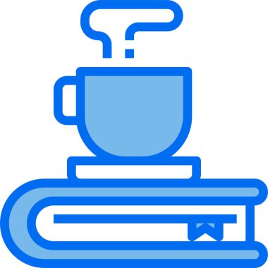 Kahve fincanının vektör illüstrasyon simgesi 