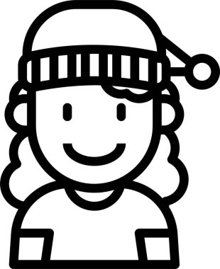 Tatlı kızın vektör çizimi 