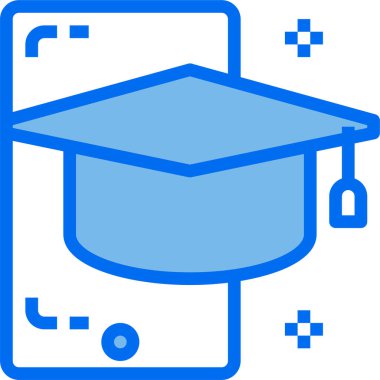 Akıllı telefon simgesinin vektör illüstrasyonu