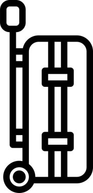 Seyahat Bavulu, vektör illüstrasyonu 