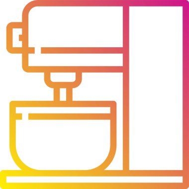 Karıştırıcı Mutfak simgesi, vektör illüstrasyonu