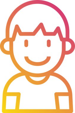 kullanıcı profili, çocuk avatarı, vektör illüstrasyonu 