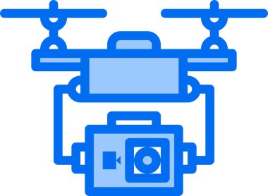 Hareket kamerasının basit simgesi, vektör illüstrasyonu