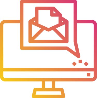 e- posta simgesi vektör illüstrasyonu 