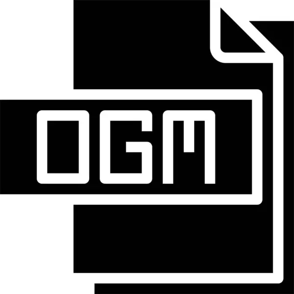 Вектор Піктограми Формату Файла Ogm — стоковий вектор