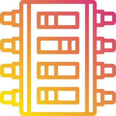 Elektronik şalterin vektör illüstrasyonu 