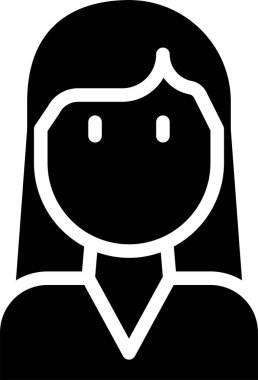 Avatar kişi simgesi vektör illüstrasyonu