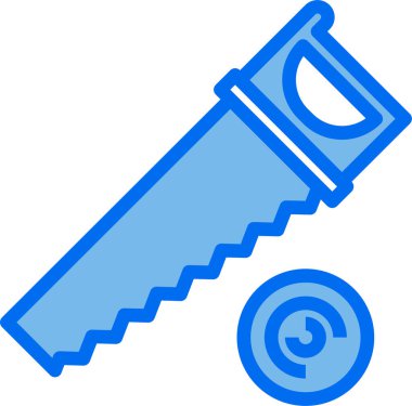 testere minimalist vektör simgesi