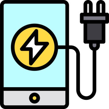 Akıllı telefon simgesinin vektör illüstrasyonu