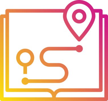 Pin konumunun minimalist vektör simgesi 