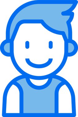 kullanıcı profili, çocuk avatarı, vektör illüstrasyonu 