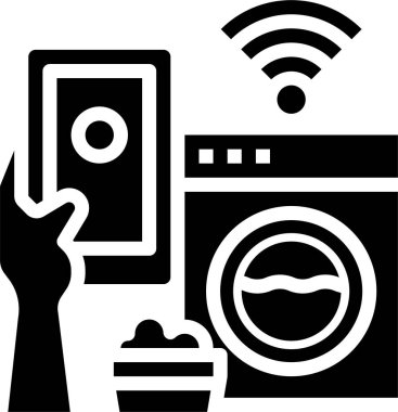 Akıllı telefon simgesinin vektör illüstrasyonu