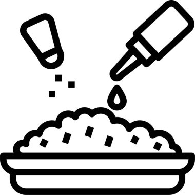 Aşçılık mutfağının minimalist vektör simgesi