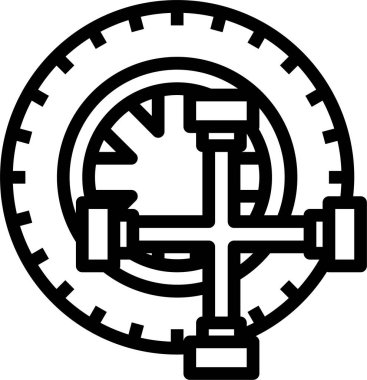 Lastik arabanın vektör illüstrasyonu