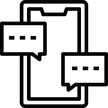 Akıllı telefon simgesinin vektör illüstrasyonu