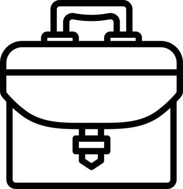 Çanta, evrak çantası ikonu vektör illüstrasyonu 