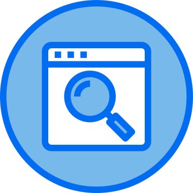 Web tarayıcı, basit vektör simgesi tasarımı