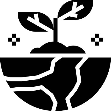 Ekoloji minimalist vektör simgesi