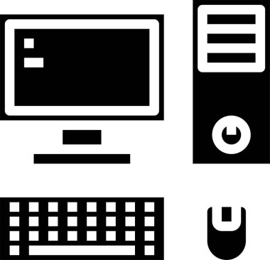 ekrandaki bilgisayar monitörü beyaz ekranda izole edildi