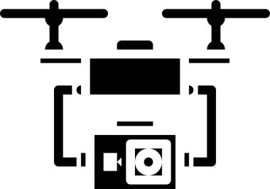 Hareket kamerasının basit simgesi, vektör illüstrasyonu