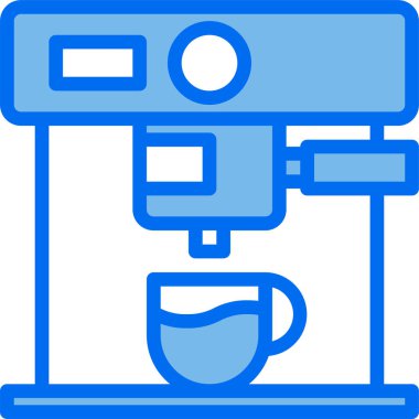 kahve makinesi vektör simgesi 