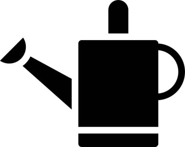 Sulama kutusunun minimalist vektör simgesi 