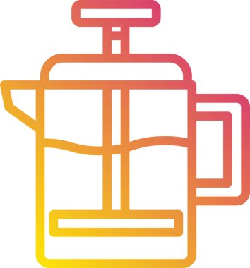 demlenmiş kahvenin vektör çizimi