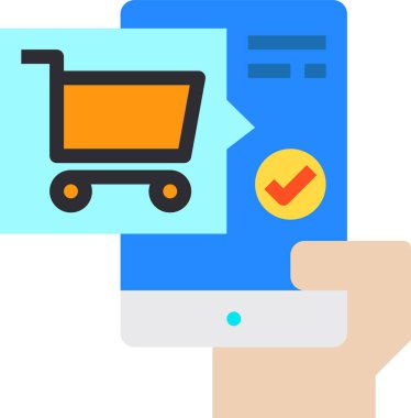 Akıllı telefon simgesinin vektör illüstrasyonu