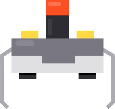 Elektronik şalterin vektör illüstrasyonu 