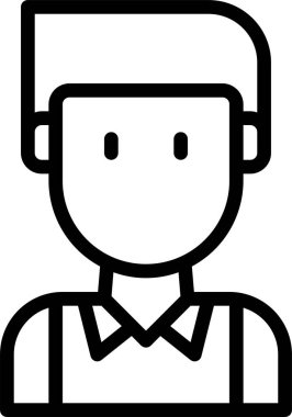 erkek avatar kişi tasarımı, vektör illüstrasyonu  