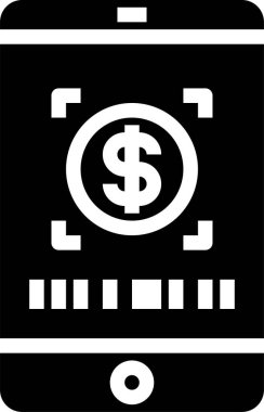 Akıllı telefon simgesinin vektör illüstrasyonu