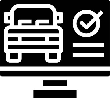 Araç servisinin vektör illüstrasyonu